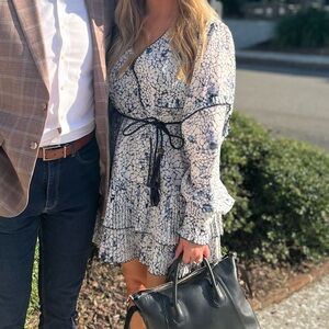 ALEXIS Fortune Dress in Kaleidoscope Blue